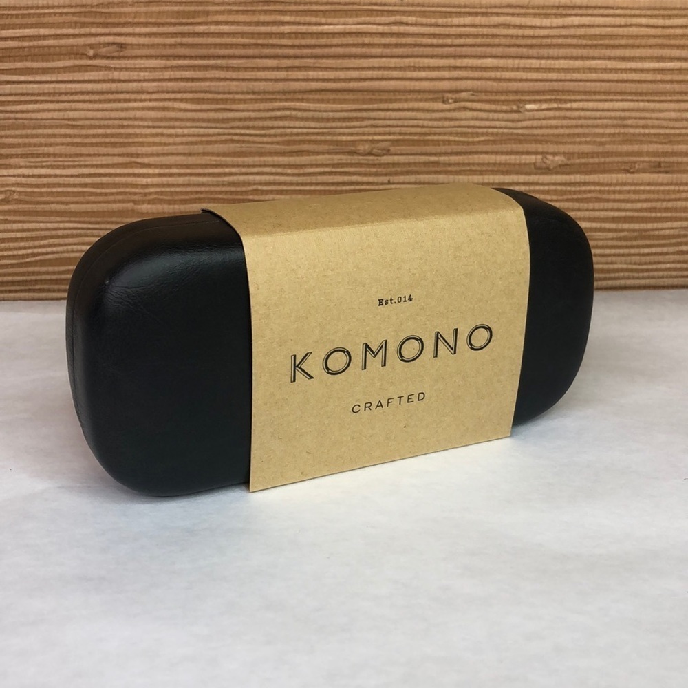 KOMONO sunglasses NEW Clement Matte Indigo Demi blue tortoise round - Picture 12 of 14